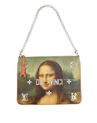 x Jeff Koons Da Vinci Mona Lisa Pochette, front view